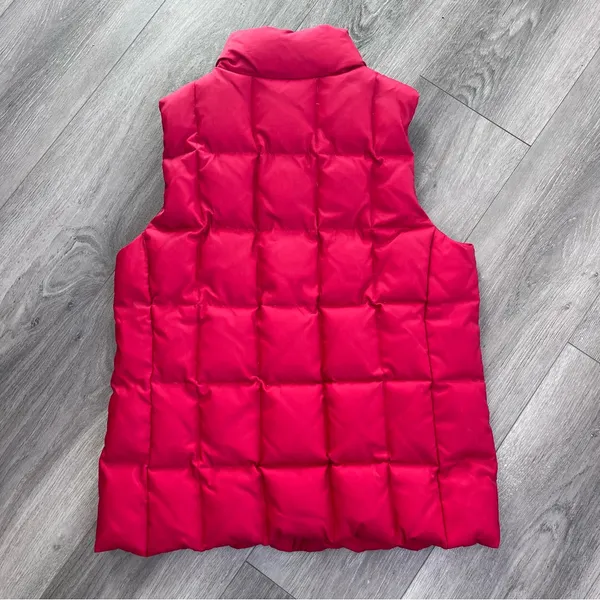 GAP Vibrant Red Down Filled Vest Outerwear Small - Image 8