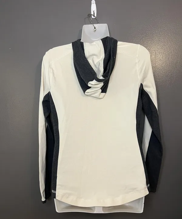 Lauren Ralph Lauren Jacket Womens Small White Gray Hooded Full Zip Activewear - Image 5