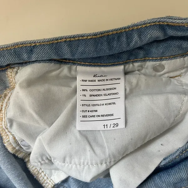 KanCan Norinne Light Wash High Rise Ripped Straight Leg Jeans - Image 13