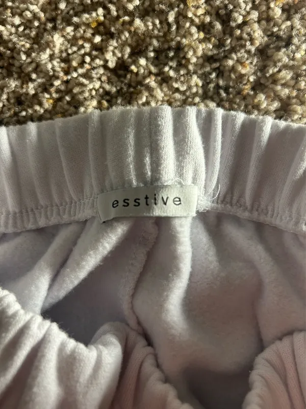 Esstive White Sweatpants - Image 2