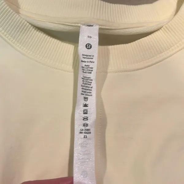 Lululemon LA Ribbed Waist‎ Long Sleeve Shirt Size 10 C16 - Image 6