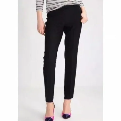 J.Crew Ryder Black Slim Straight Pants Womens‎ 10 Mid Rise Work Trousers Office - Image 2
