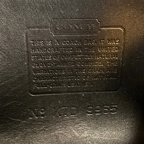 Vintage Coach Legacy 9965 Black Small Flap Bag - Image 7