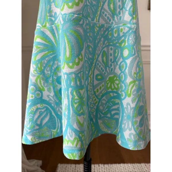 Lilly Pulitzer Kent Drop Waist Seaspray Knit Dress Size M - Image 5