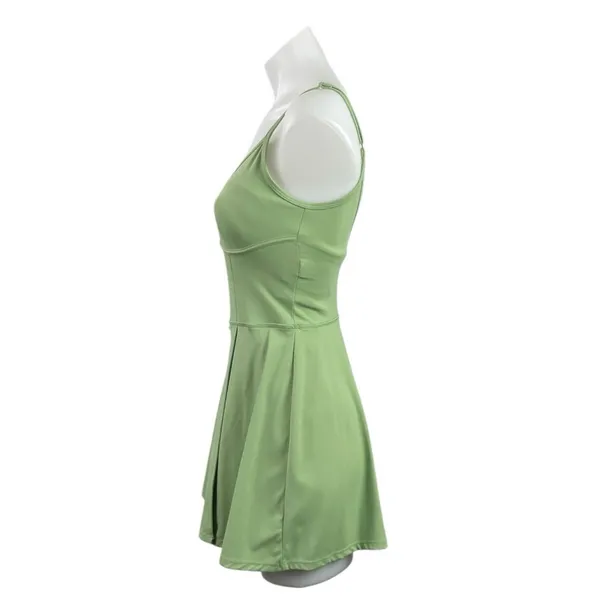 JoyLab Green Sleeveless Open Back Tennis Golf Shorts Mini Athletic Dress Size XS - Image 2