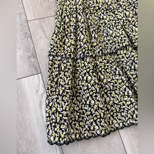 Urban Outfitters Hanna Scallop Whimsigoth Ditsy Grunge Floral Mini Dress small - Image 5