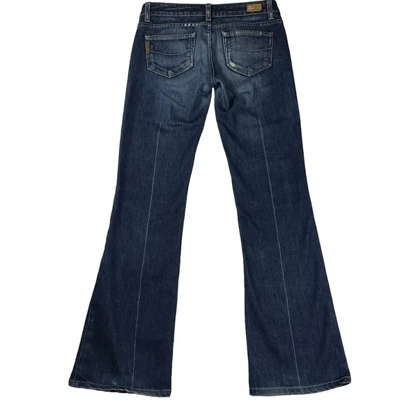 Paige Premium Denim Laurel Canyon Low Rise Bootcut Medium-Dark Jeans Size 26 - Image 5