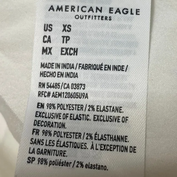 American Eagle White Sleeveless Smocked Floral Ruffle Fit & Flare Midi Dress XS - Image 4
