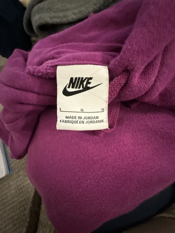 Nike Sportswear Club Fleece Pullover Hoodie Purple - Image 5