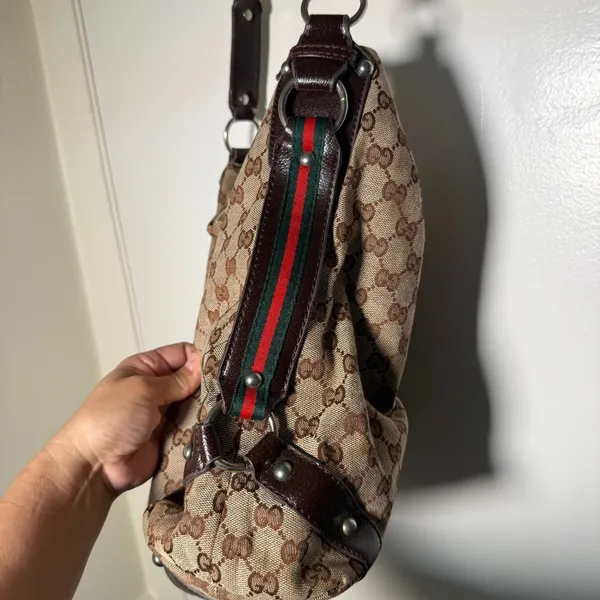 Gucci Brown GG Canvas Shoulder Bag-READ - Image 2