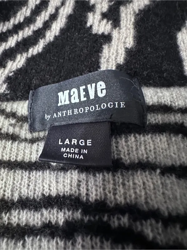 Maeve by Anthropologie Eunice Funnel Neck Wool Blend Cardigan - Size L - Image 12