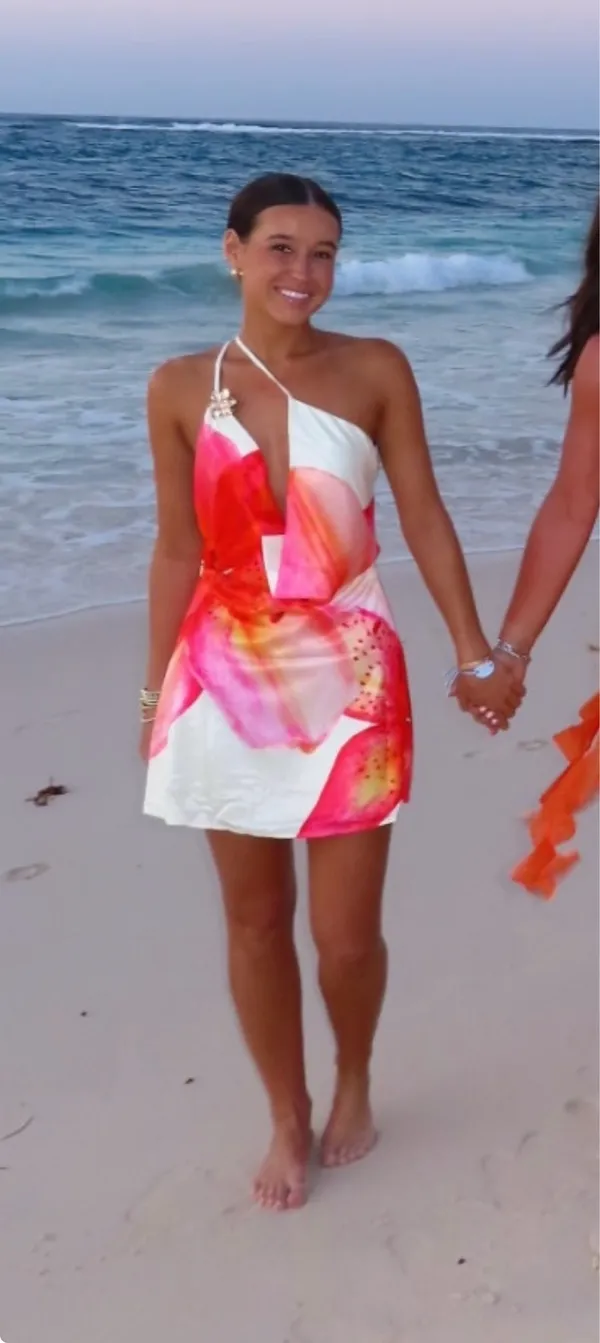 Peppermayo Aiva Mini Dress - Yellow Floral - Image 3