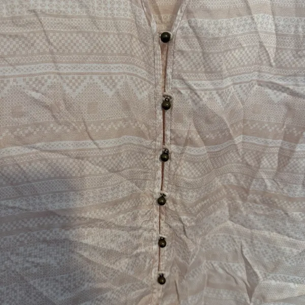 Veronica Beard Silk Blouse‎ Sz 8 Pink Blush Nordic Loop Buttons Quiet Luxury EUC - Image 7