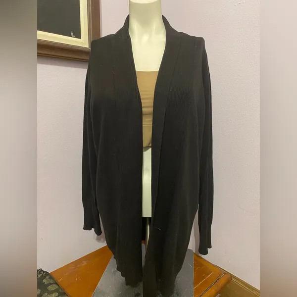 Faded Glory Elegant Black Cardigan - Image 2