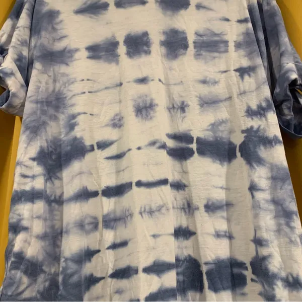 Blue & Bleach Tie Dye Plus T-shirt - Image 3