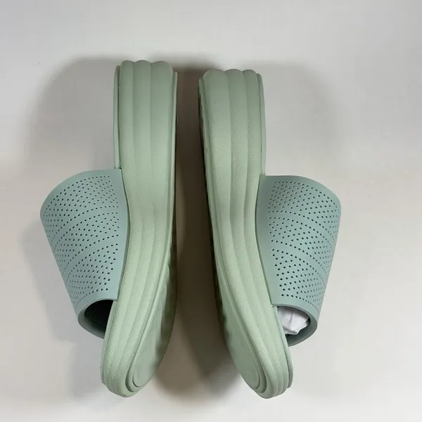 Clarks Size-9W Cloudsteppers Washable Slide Drift Twist Sandals‎ Mint - Image 7