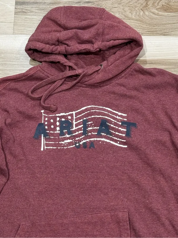 Ariat Real Red American Crewneck Sweatshirt Hoodie Women’s Medium - Image 5