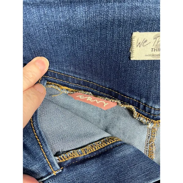 Free People We The Free Curvy Flare Leg Raw Hem Jeans Sz.35 - Image 6