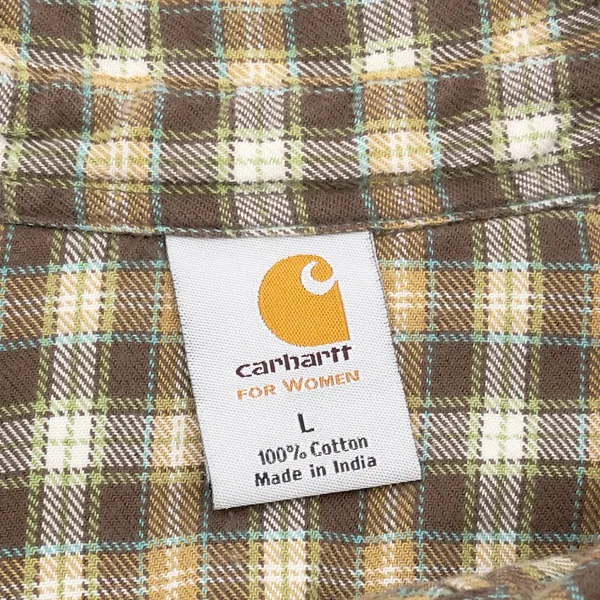 Carhartt Women Flannel Shirt Large Western Workwear Heritage Grunge Street Retro - Image 7