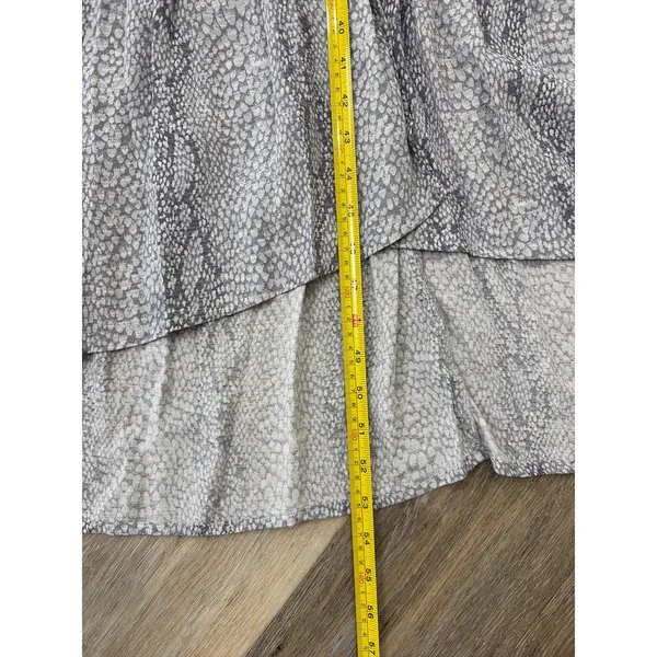 Anthropologie Marfa Snake Print Halter Wrap Midi Dress Size 4 Boho - Image 9
