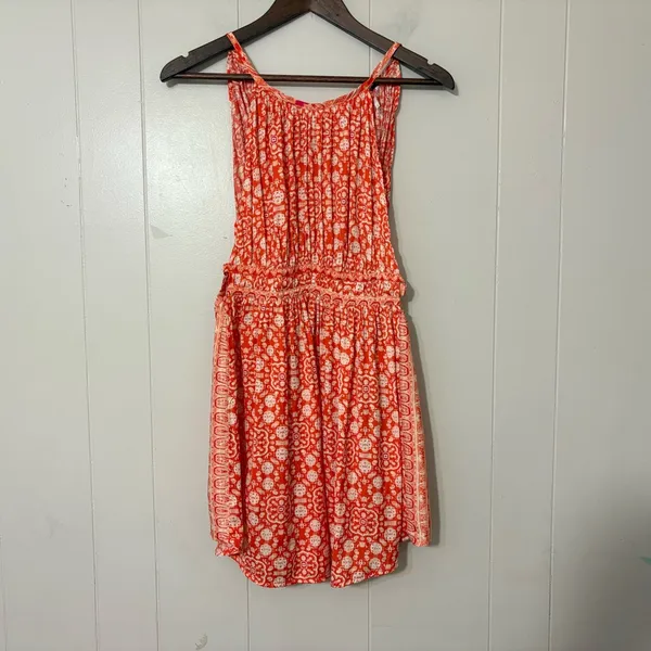Free People Midsummers Day Tunic Cayenne Boho Print Size S – Flowy & Feminine - Image 2