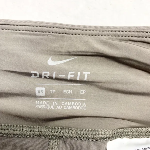 Nike‎ Dri-FIT Colorblock Leggings Womens Size XS Brown Tan Yoga Activewear Nylon - Image 8