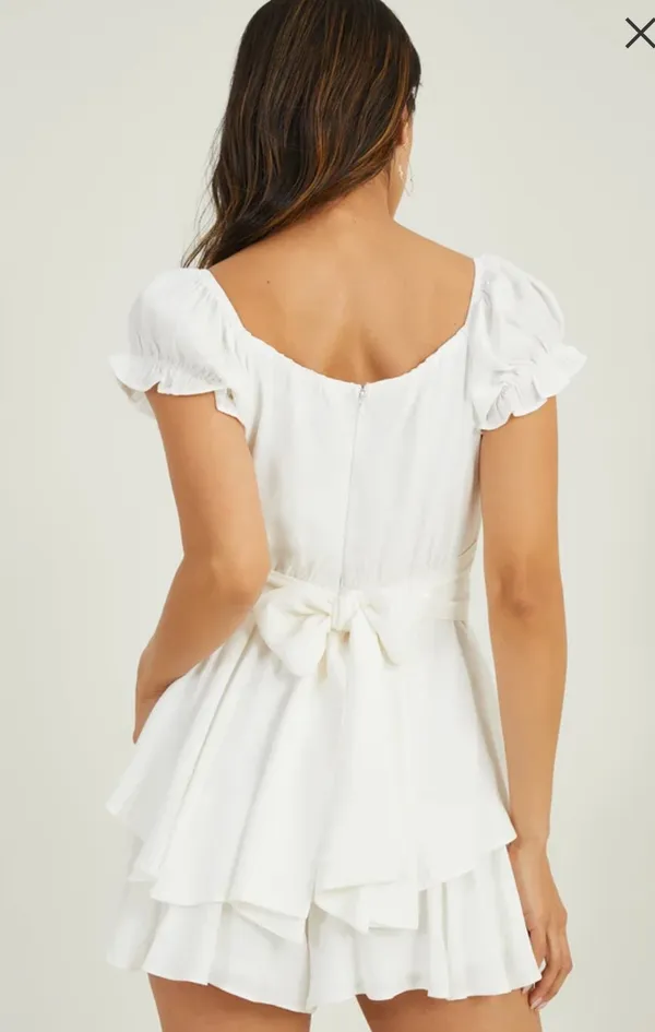 Altar'd State White Romper (Small) - Image 2