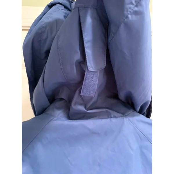Columbia Womens Small Blue Hooded Rain Jacket Windbreaker Lightweight Coat - Image 4