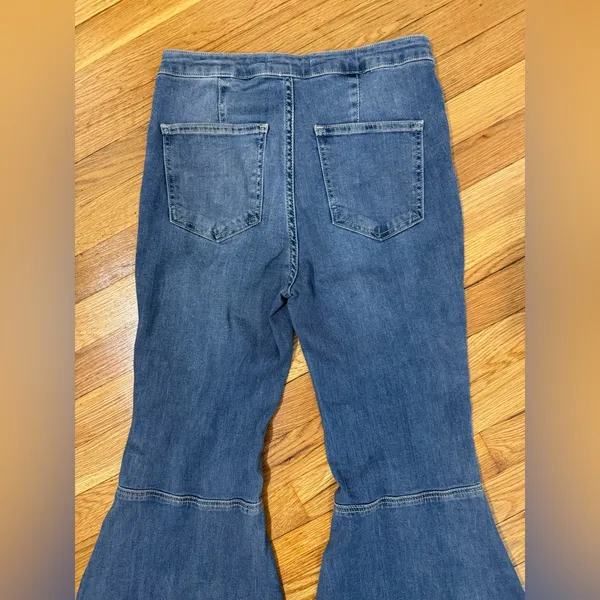 We The Free People Size 28 Just Float On Flare Jeans Bell Bottom Jericho blue - Image 5