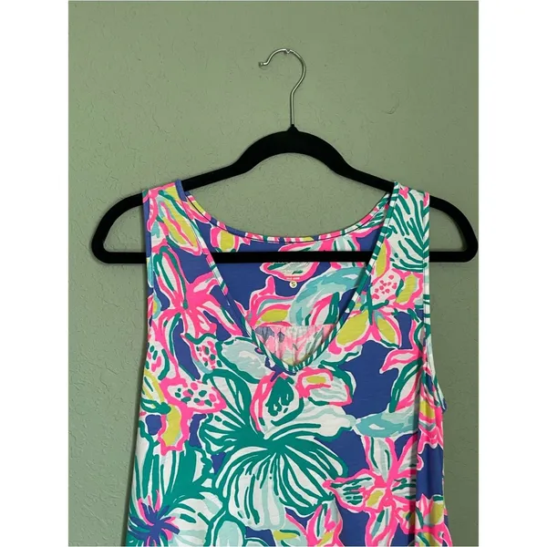 Lilly Pulitzer Blythe Swing Dress Size Small Casa Azul Pima Cotton Resortwear - Image 3