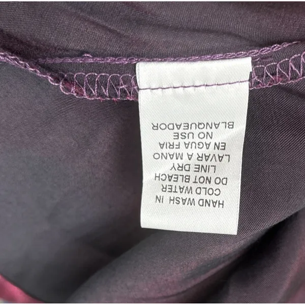 Entro Top Size Medium Grape Purple Iridescent Babydoll Dark Romantic Vamp Party - Image 8