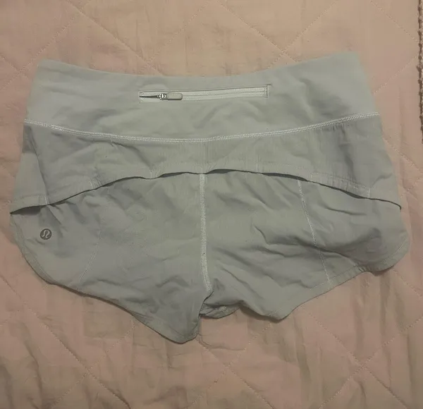 White Lululemon Speed Up Shorts 2.5" - Image 3