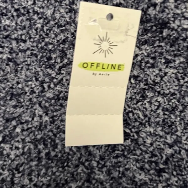 American Eagle OFFLINE By Aerie Boucle T-Shirt Royal Navy NWT Medium - Image 5