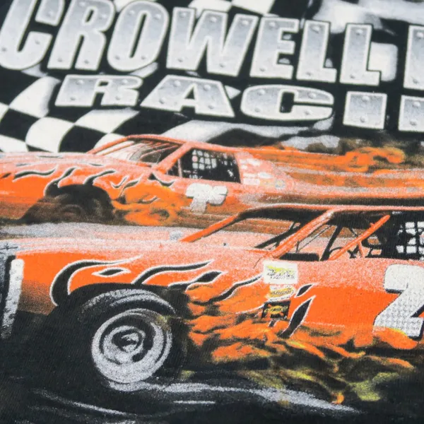 Gildan Black Crowell Bros. Racing Graphic T-Shirt - Image 5