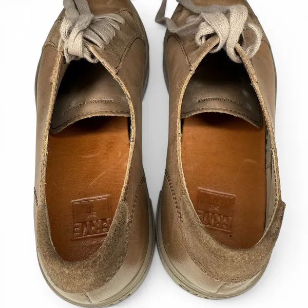 FRYE Gemma Ivy Low Lace Sneaker Taupe Brown Casual Leather Shoe Women's 9‎ M - Image 6