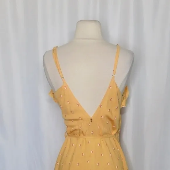 BEACHGOLD Lottie Geometric Print Wrap‎ Dress Cover Up Tassels Tie Waist Small - Image 9