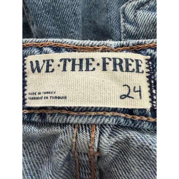 Free‎ People We The Free Tinsley Baggy High Rise Straight Leg Jeans Women's 24 - Image 12