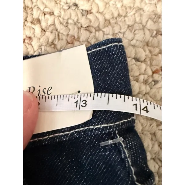 NWT Abercrombie & Fitch Denim Micro Mini Skirt Size 23 Dark Wash Y2K Indie - Image 7