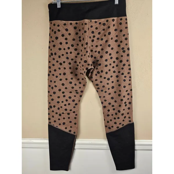 Pact Womens Pure Active Polka Dot Print Crossover Leggings‎ XL - Image 2