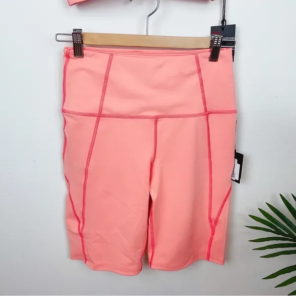 n:Philanthropy Baylis Sports Bra & Bedford Biker Short Coral Workout Yoga Sports - Image 5