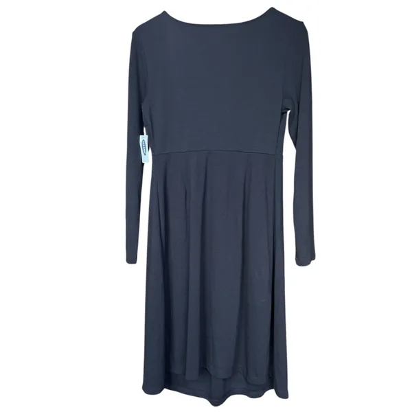 NWT Old Navy Maternity Black Crepe Fit & Flare Dress Sz M‎ - Image 4