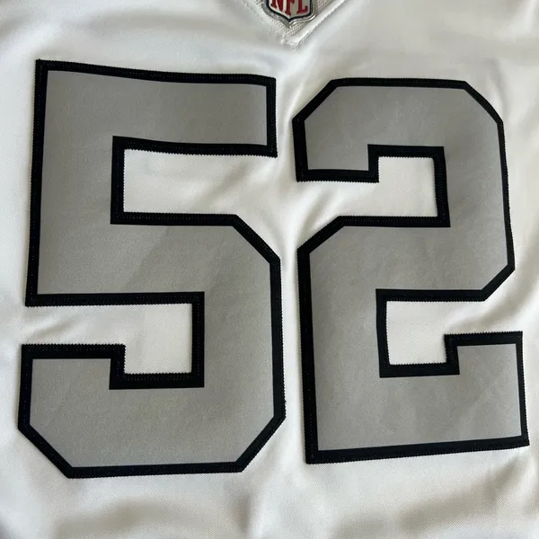 NFL Las Vegas Raiders Khalil Mack‎ Nike Jersey Women’s Size Large - Image 9