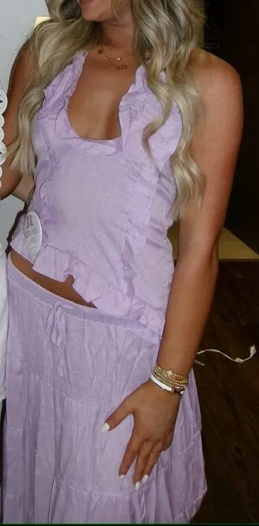 Light Purple Set Maxi Skirt - Image 2