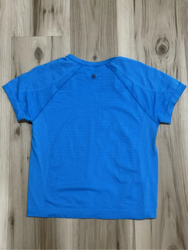 Athleta Momentum Seamless Tee Blue Women’s Medium - Image 2