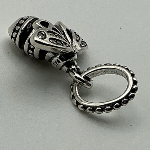 Pandora 398840C01 Sparkling Queen Bee Pendant Sterling Silver CZ Retired - Image 8