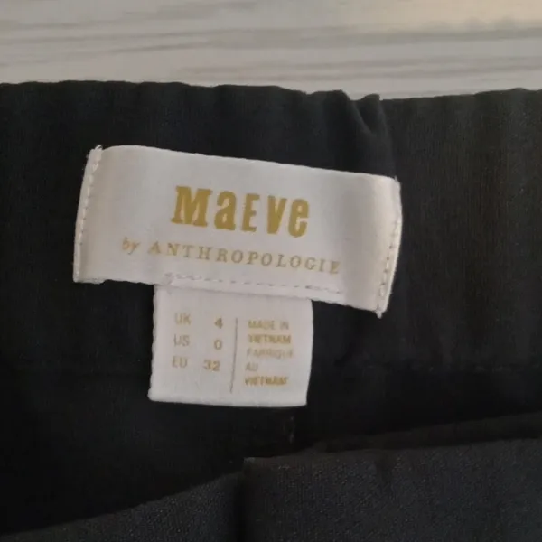 Anthropologie maeve women's black work career business pants size 0 - Image 4