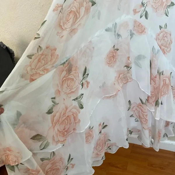Lulu's Take You There Ivory Floral Print Maxi Dress size XS‎ - Image 12