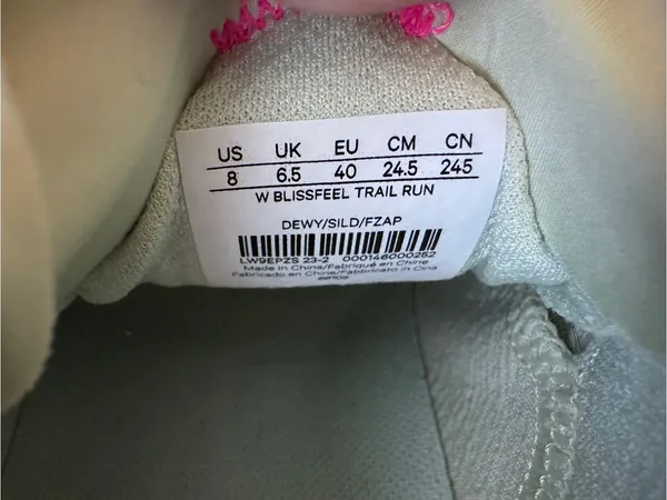 Lululemon Blissfeel Trail Run Dewy Sneakers Tennis Shoes Green Gray Pink 8 - Image 12
