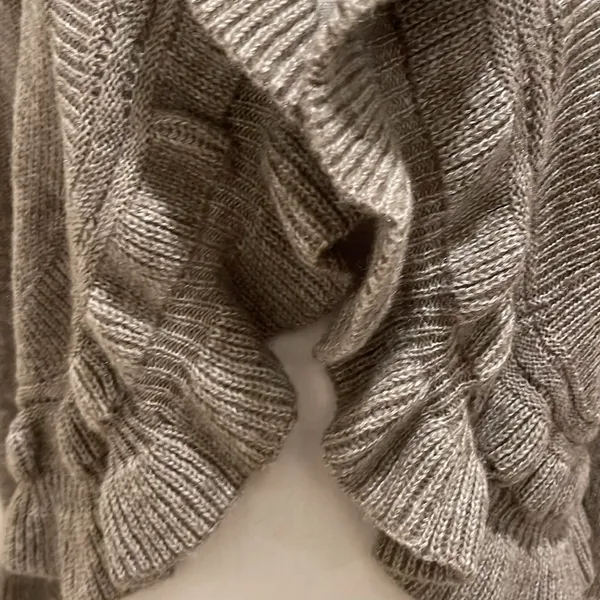 Chico’s taupe cardigan medium - Image 4
