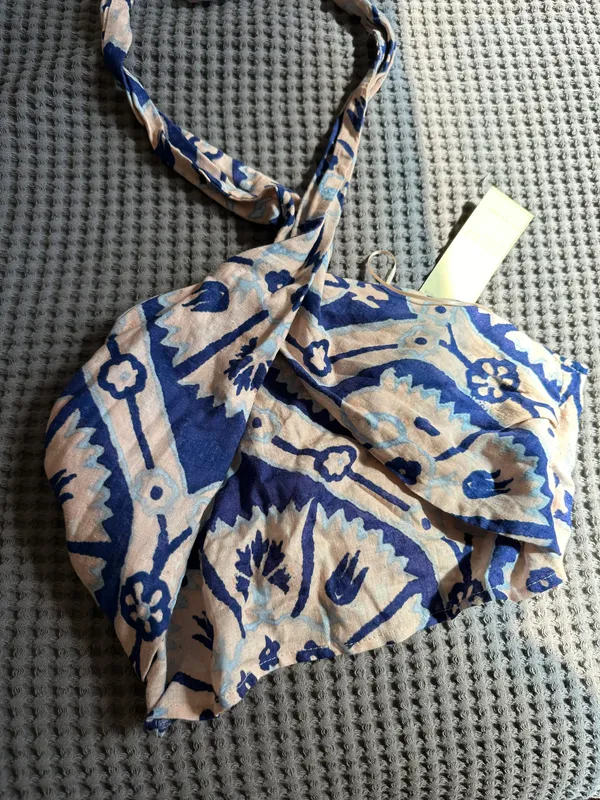 Christian Siriano Linen Crop Top - Image 2
